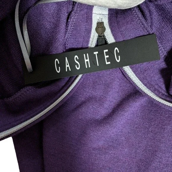 Cashtec beachwood 1/4 zip pull over modal cashmere blend men's size Large